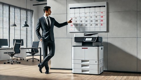 How long does the leasing of a printer last?