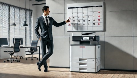 ⏳ What is the duration of a printer leasing or rental contract? Can it be extended or modified?