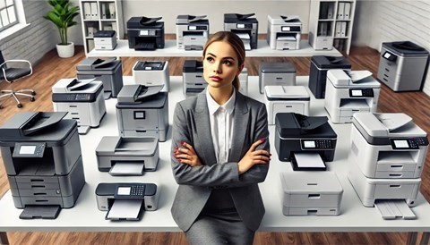 🖨️ What types of printers can be included in a lease?